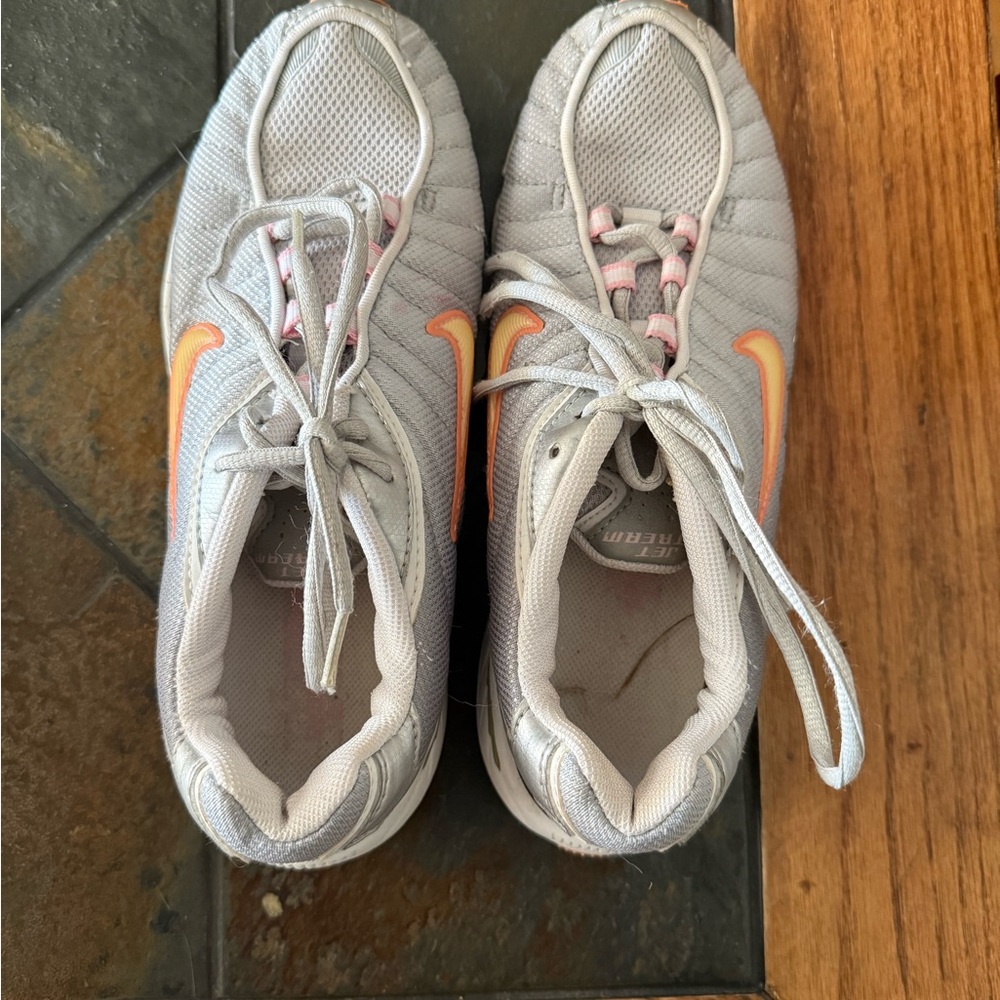 Silver/Gray/Pink Nike Athletic Shoes
